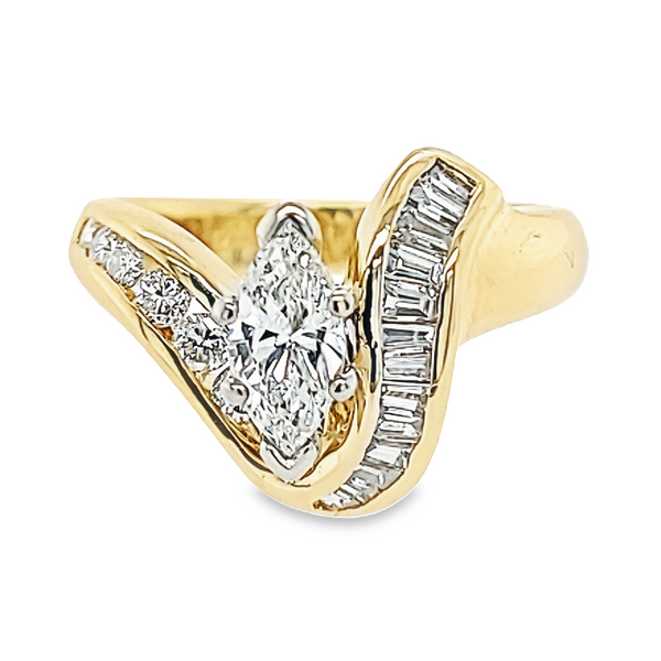 Estate marquise hot sale diamond ring