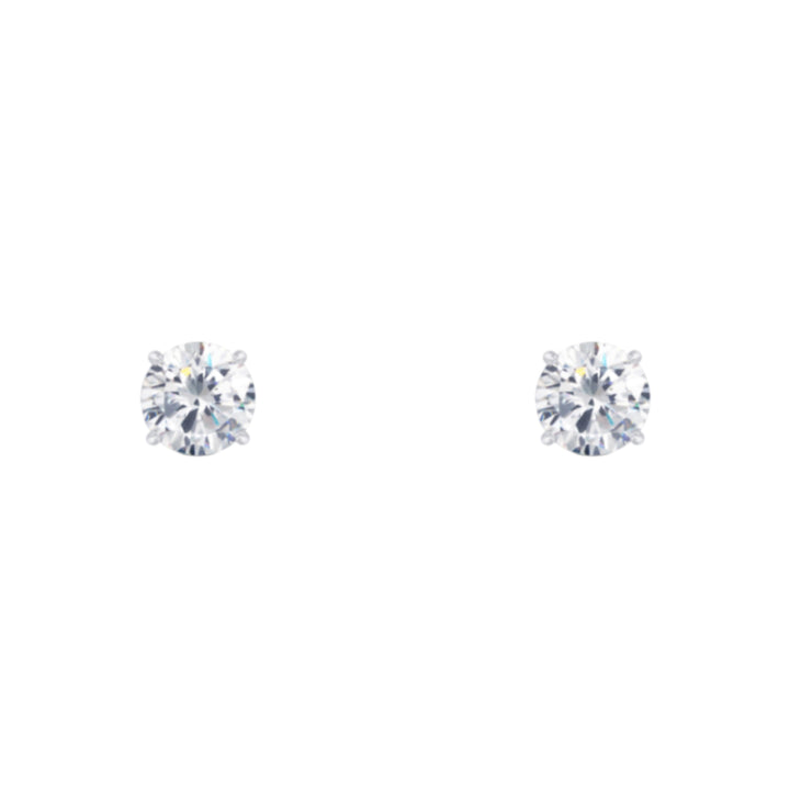 0.10cttw Diamond Stud Screw Earrings