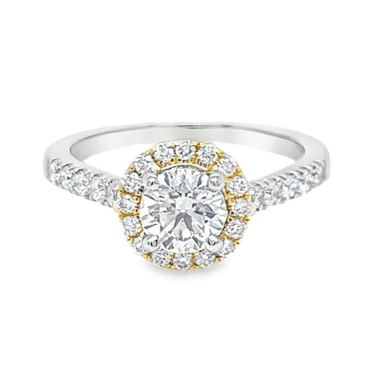 Diamond Halo Engagement Ring