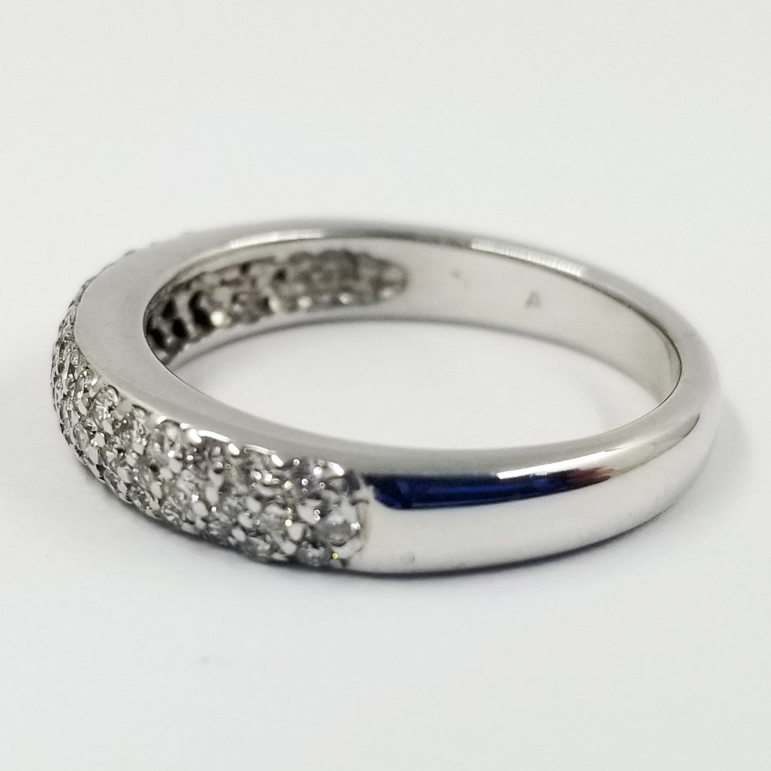 Pave Diamond Wedding Band