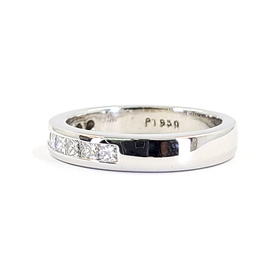 Channel Set Diamond Wedding Band