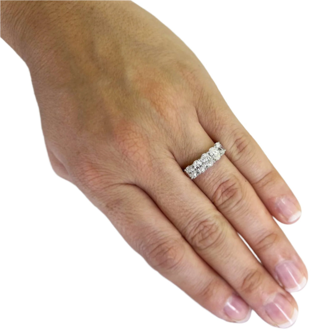 5 Oval Diamond Band