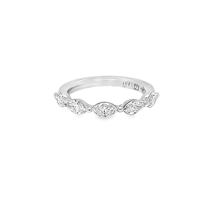 Horizontal Marquise Diamond Band