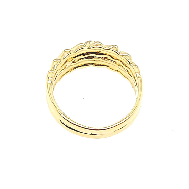 Double Band Diamond Ring