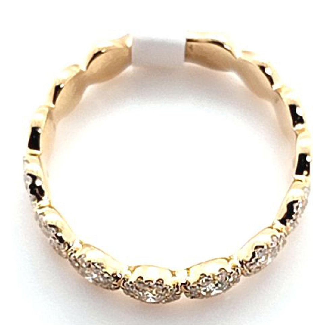 Diamond Band with Diamond Halos