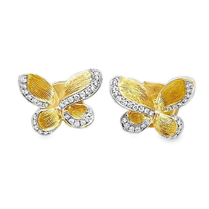 Diamond Butterfly Earrings