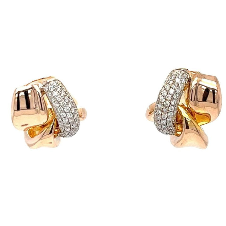 Diamond Rose Gold Earrings