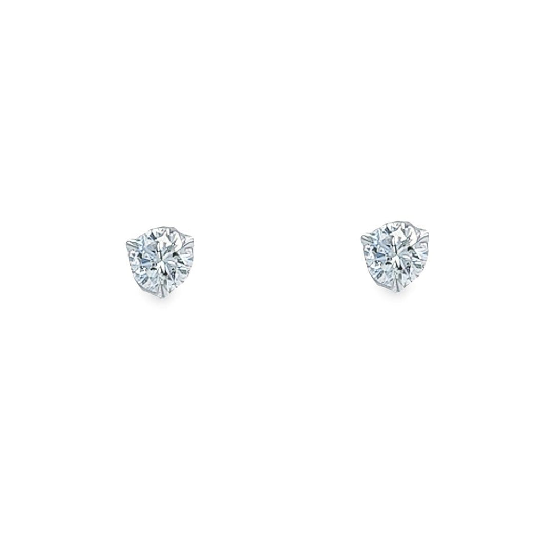 0.98 Carat Diamond Stud Earrings