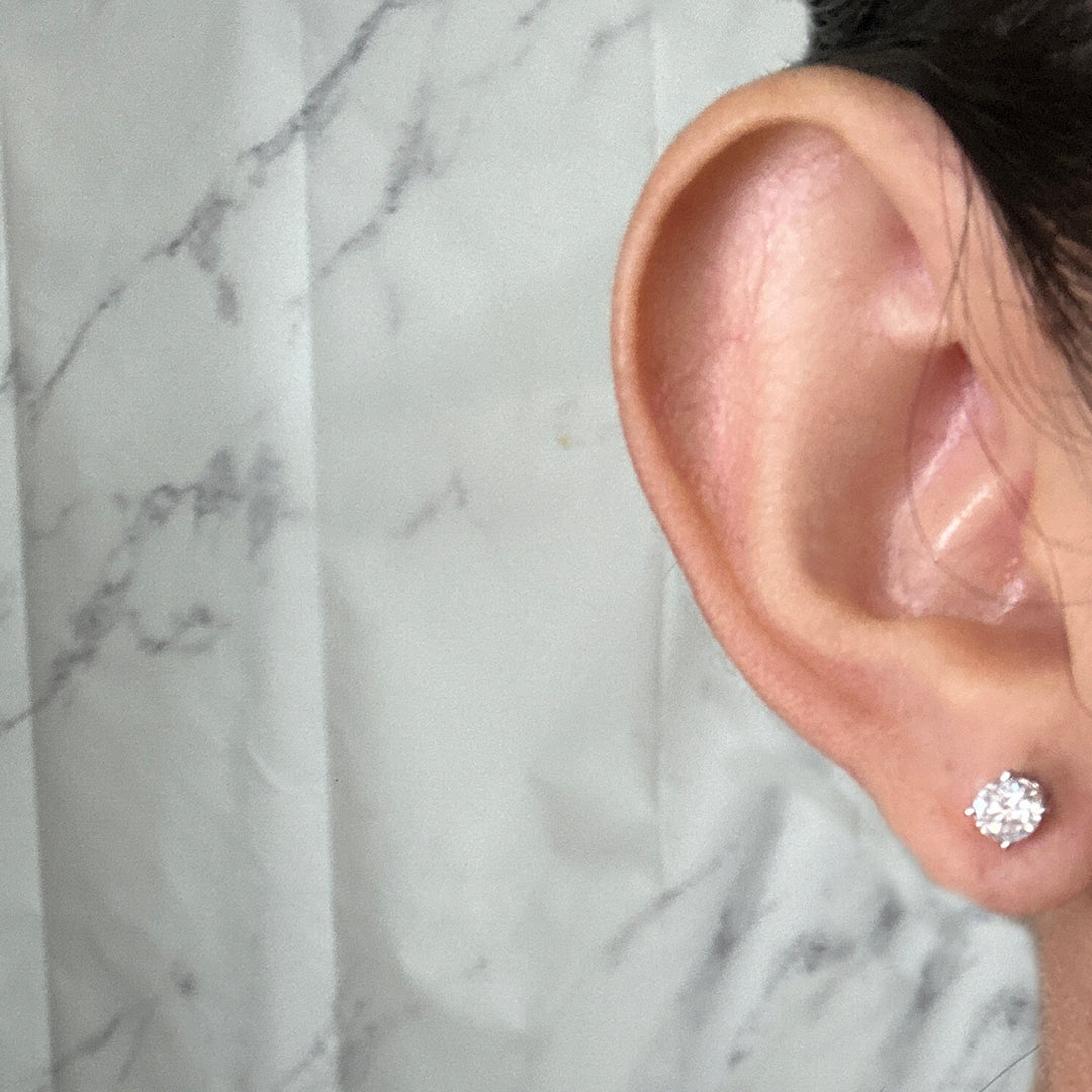 0.66 Carat Diamond Stud Earrings