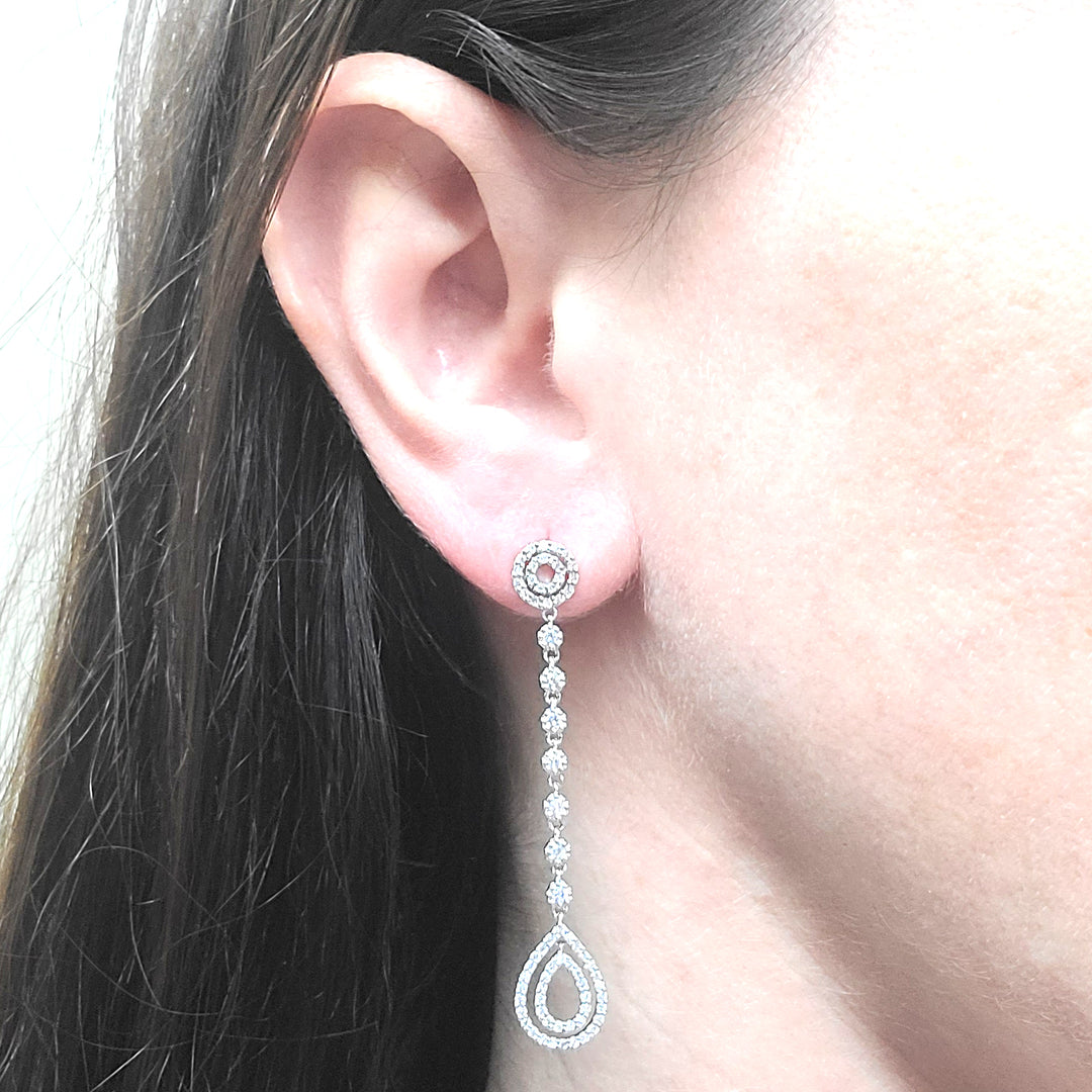 Diamond Drop Earrings