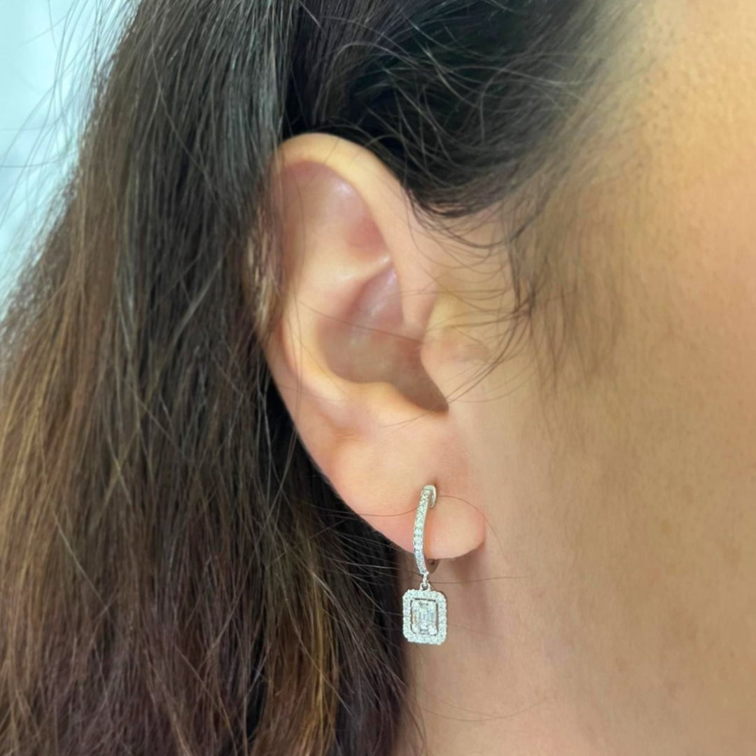 Diamond Drop Earrings