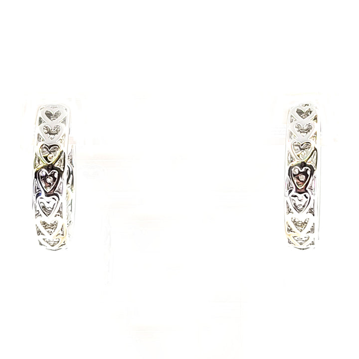 In and Out Diamond Hoop Earrings