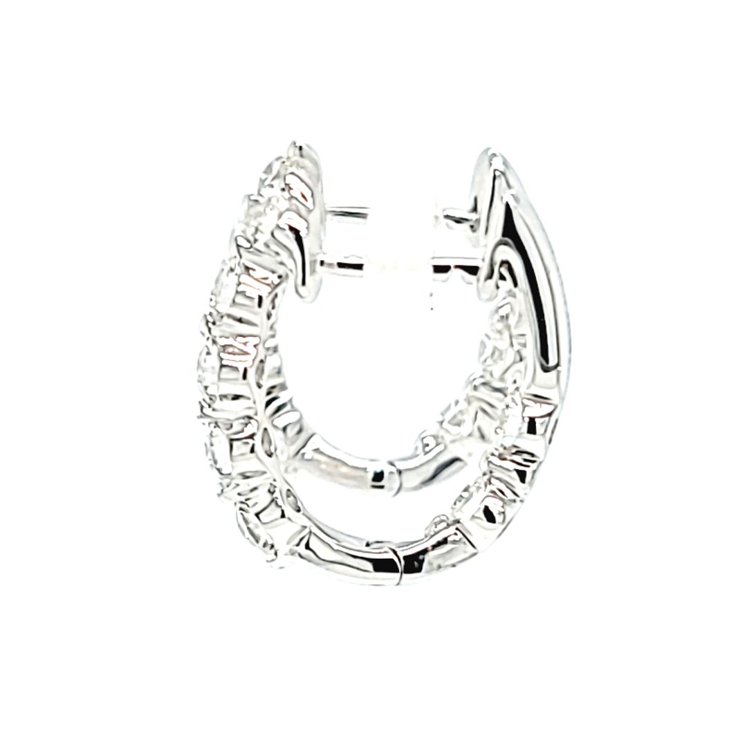 In and Out Diamond Hoop Earrings