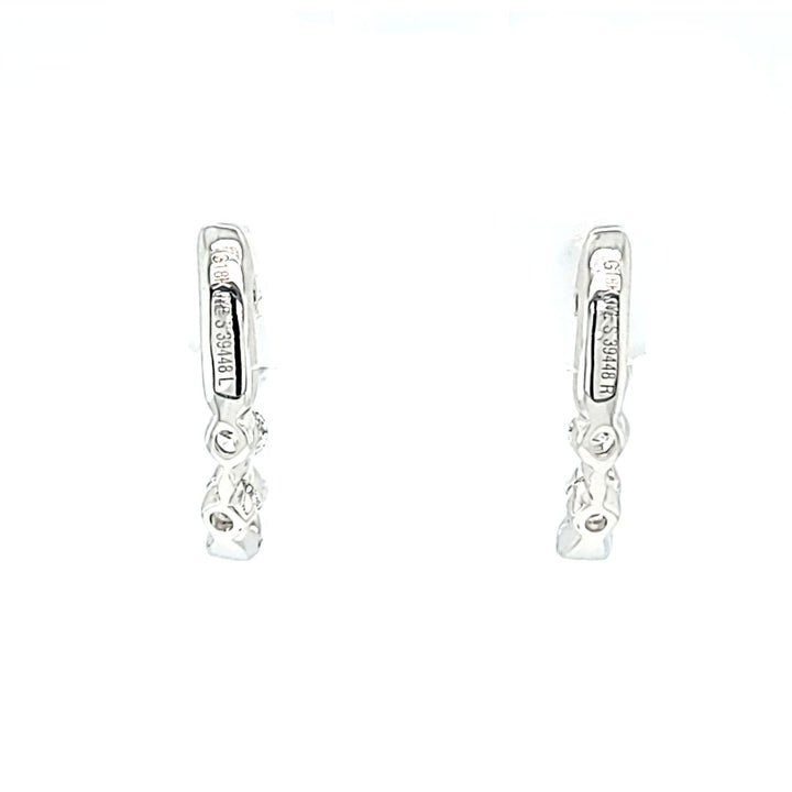 Aretes tipo argolla con diamantes In and Out