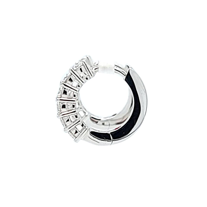 0.70 Carat Diamond Hoop Earrings