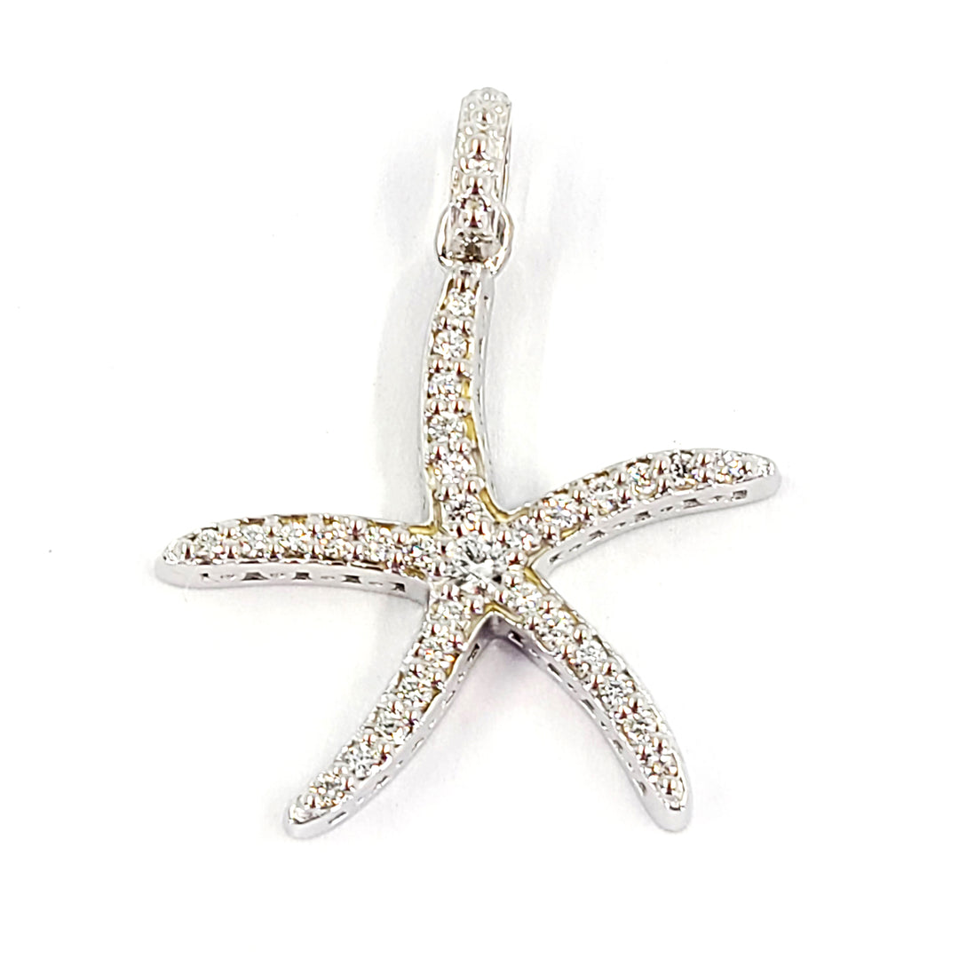 Large Starfish Diamond Pendant