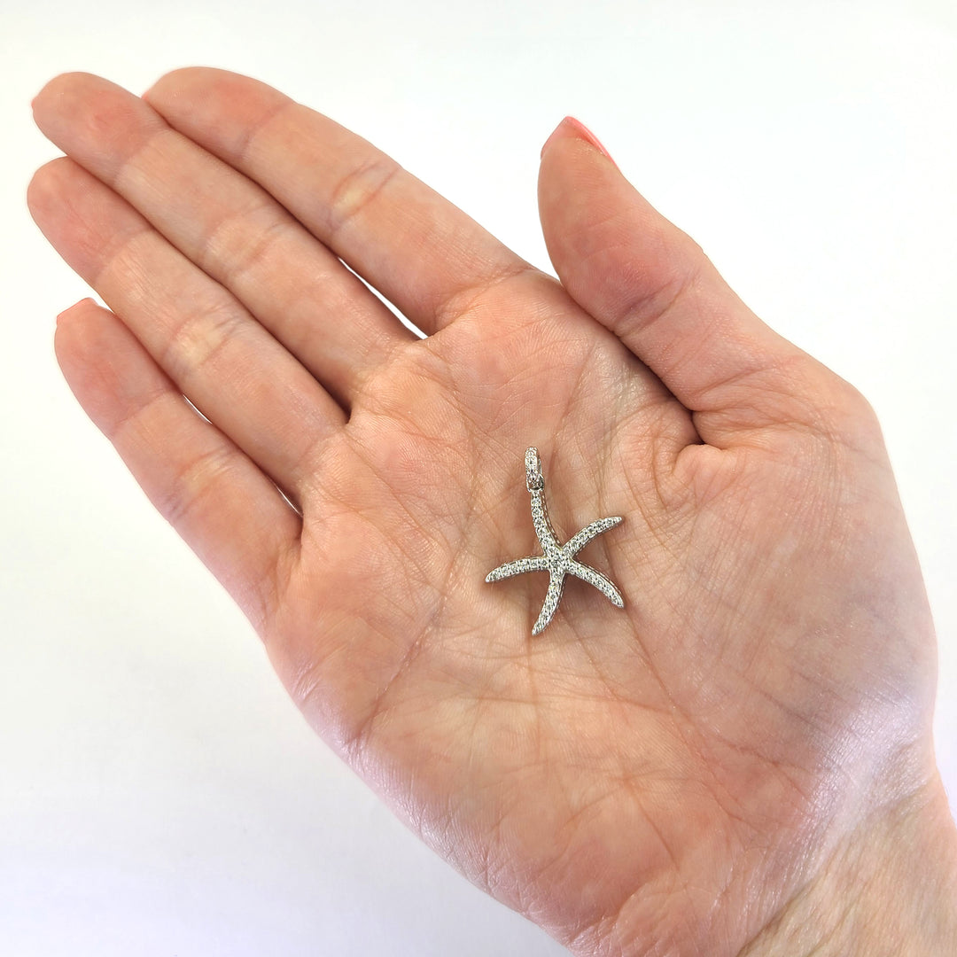 Large Starfish Diamond Pendant