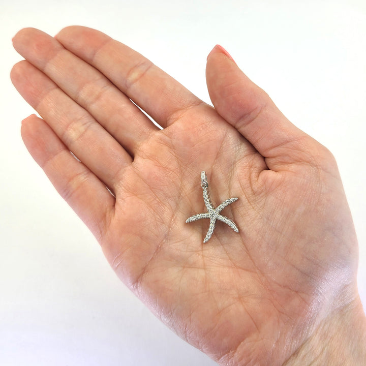 Large Starfish Diamond Pendant