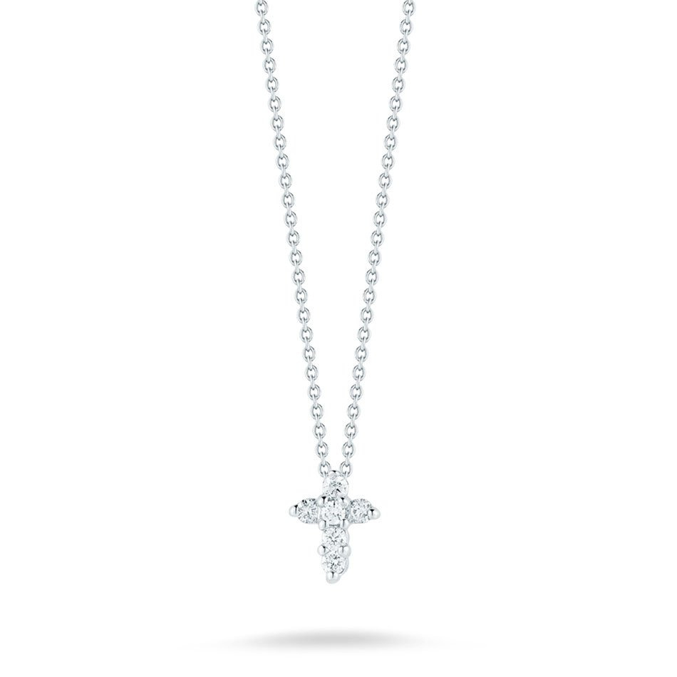 Tiny Treasures Baby Diamond Cross Necklace