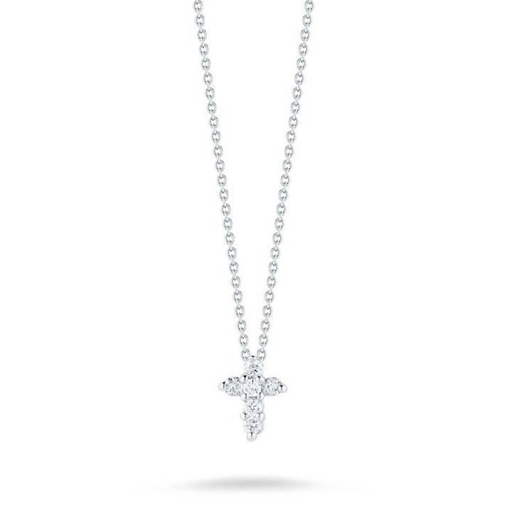 Tiny Treasures Baby Diamond Cross Necklace