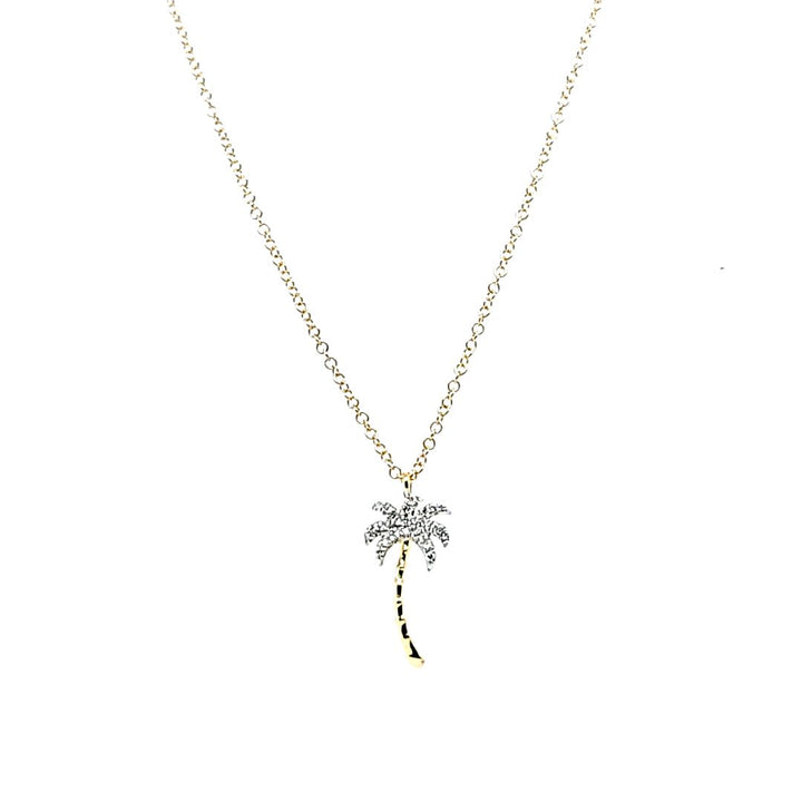 Diamond Palm Tree Necklace