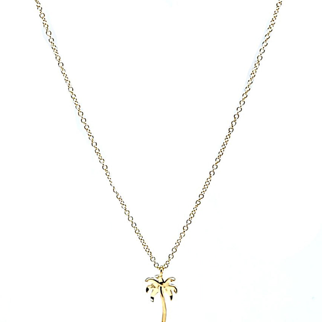 Diamond Palm Tree Necklace