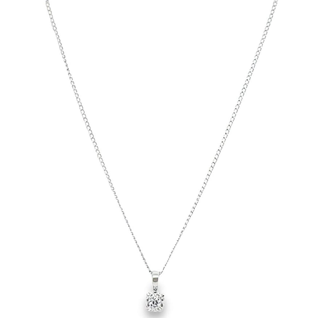 0.10 Carat Diamond Cluster Pendant