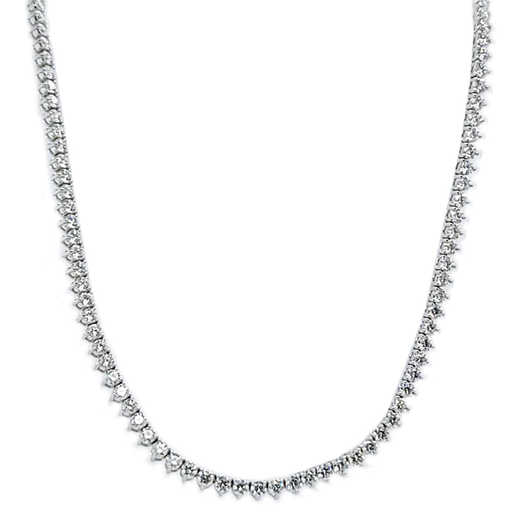 12.16 Carat Diamond Line Necklace