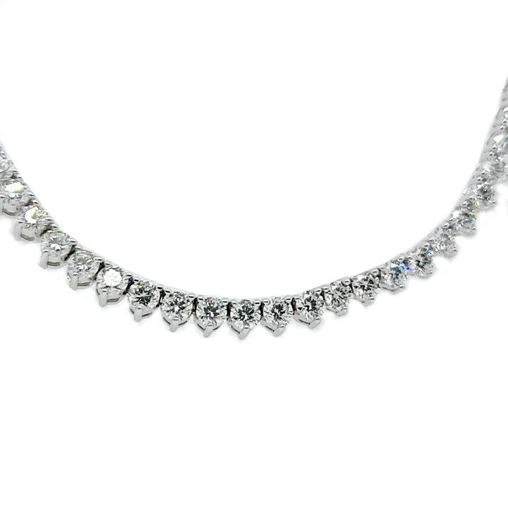 12.16 Carat Diamond Line Necklace