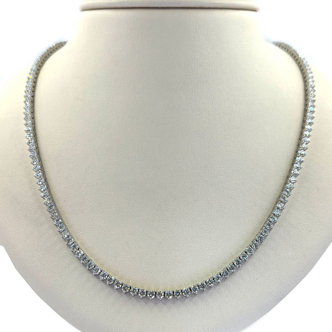 12.16 Carat Diamond Line Necklace