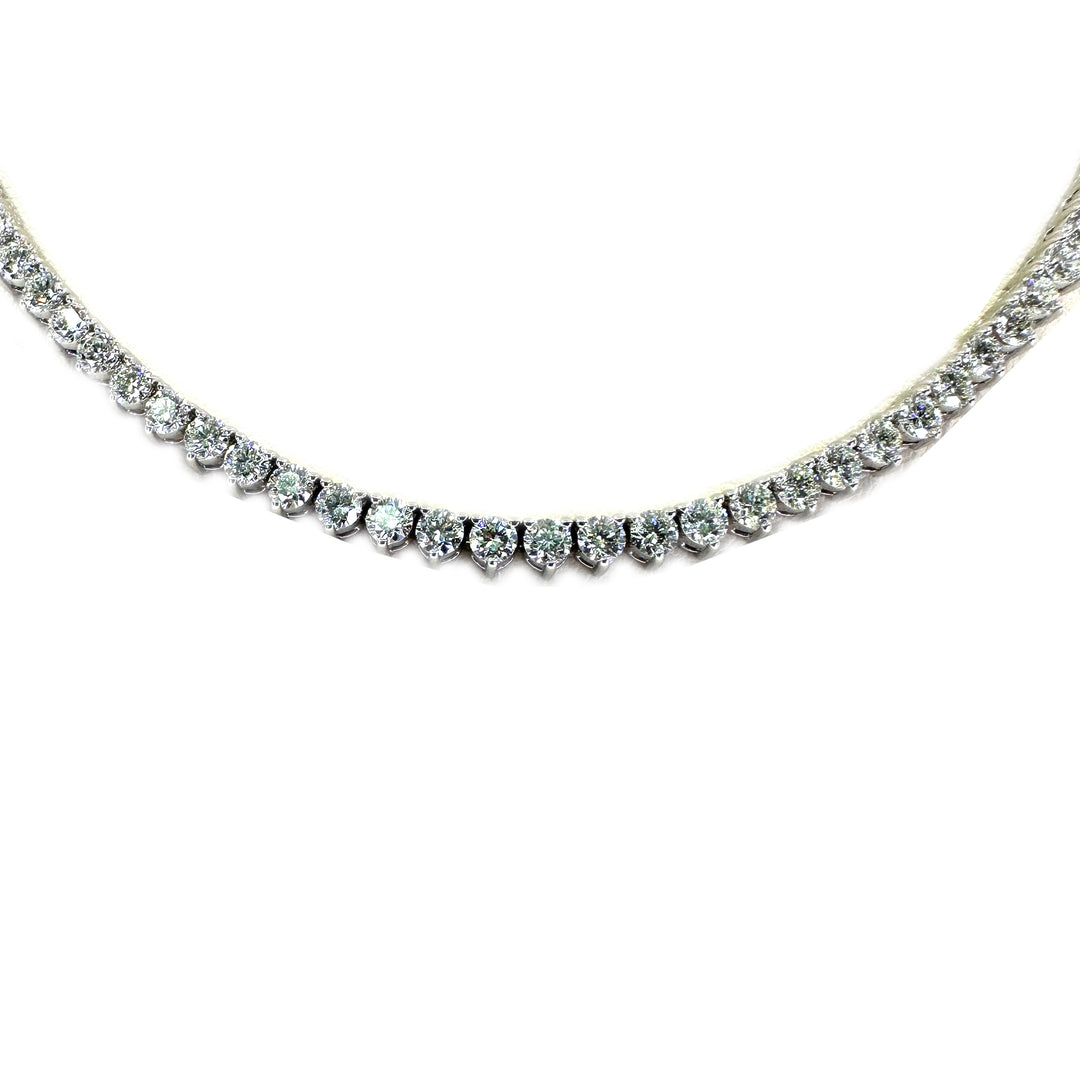 12.16 Carat Diamond Line Necklace