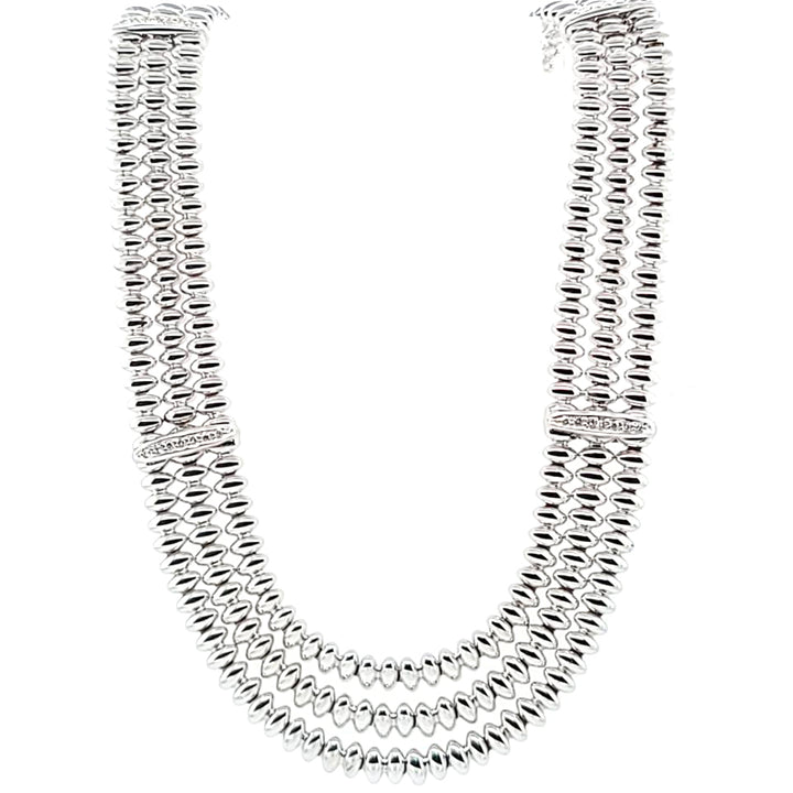 Chiampesan 3 Row Diamond Necklace