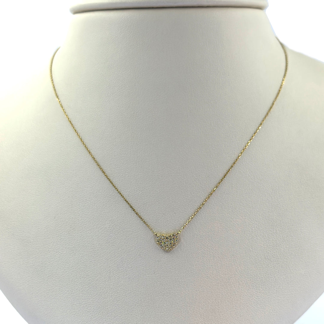 Petite Heart Diamond Necklace