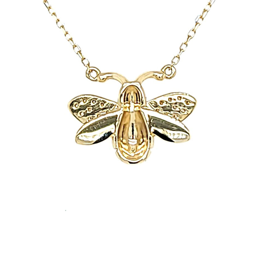 Diamond Bumble Bee Necklace