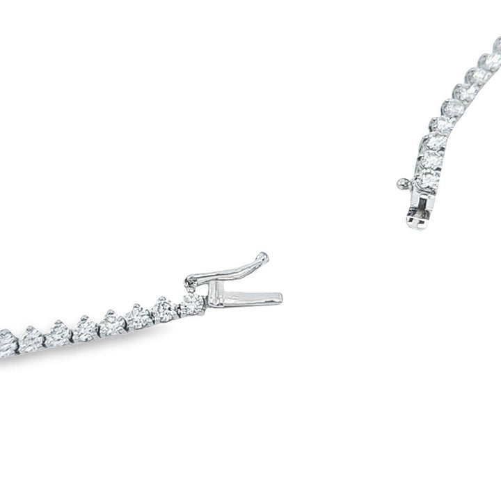 3-Prong Diamond Riviera Necklace