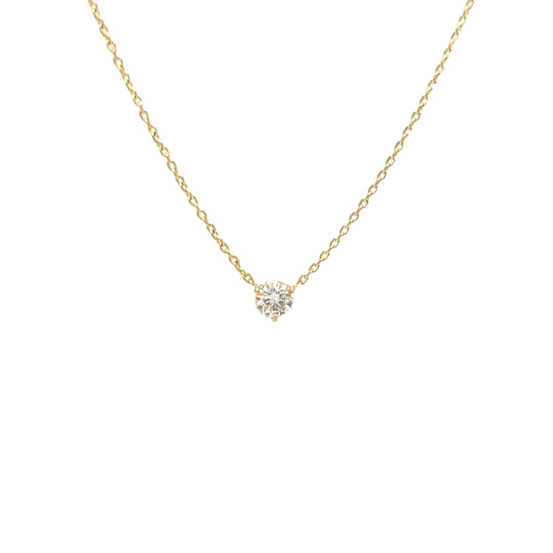 Diamond Solitaire Necklace