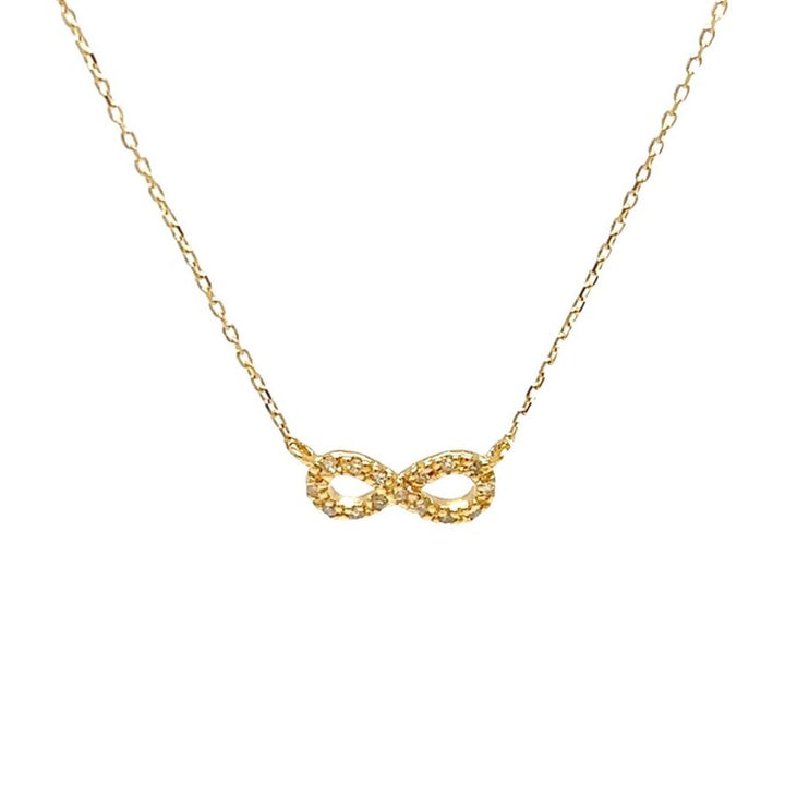 Infinity Diamond Pendant Necklace