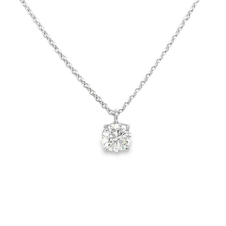 1.37CT Diamond Solitaire Necklace