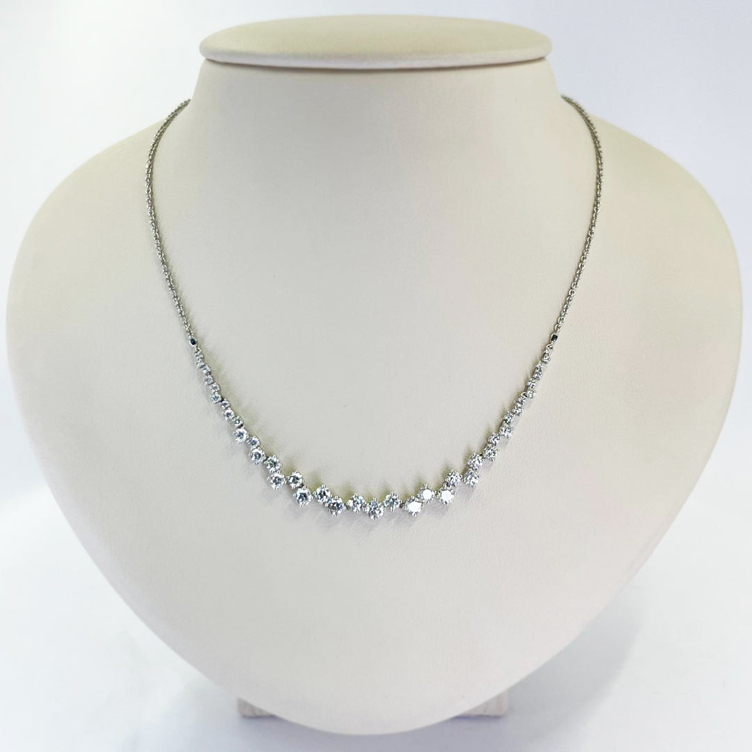 Zig Zag Diamond Necklace