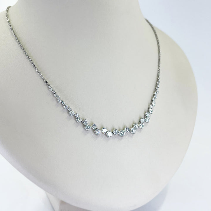 Zig Zag Diamond Necklace