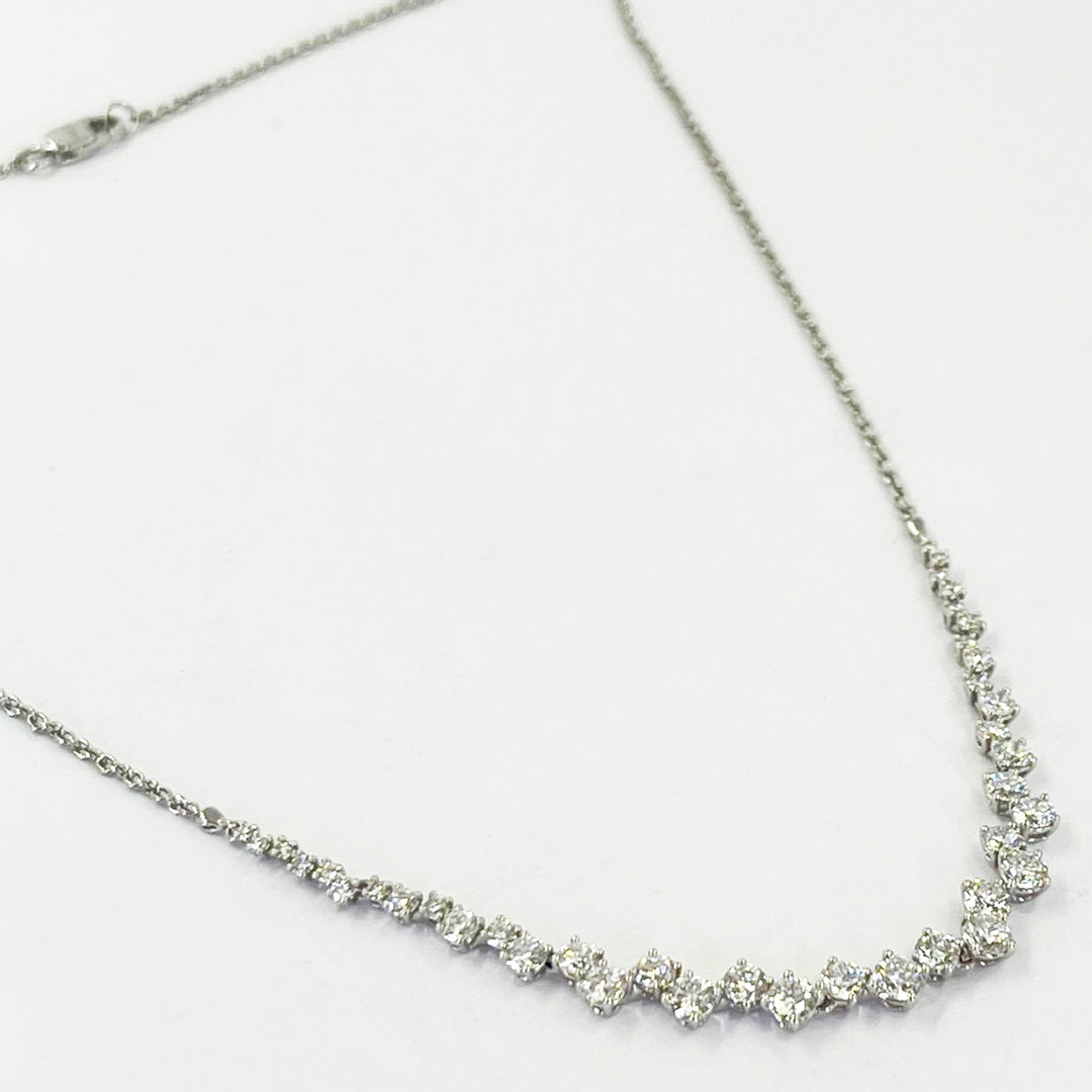 Zig Zag Diamond Necklace