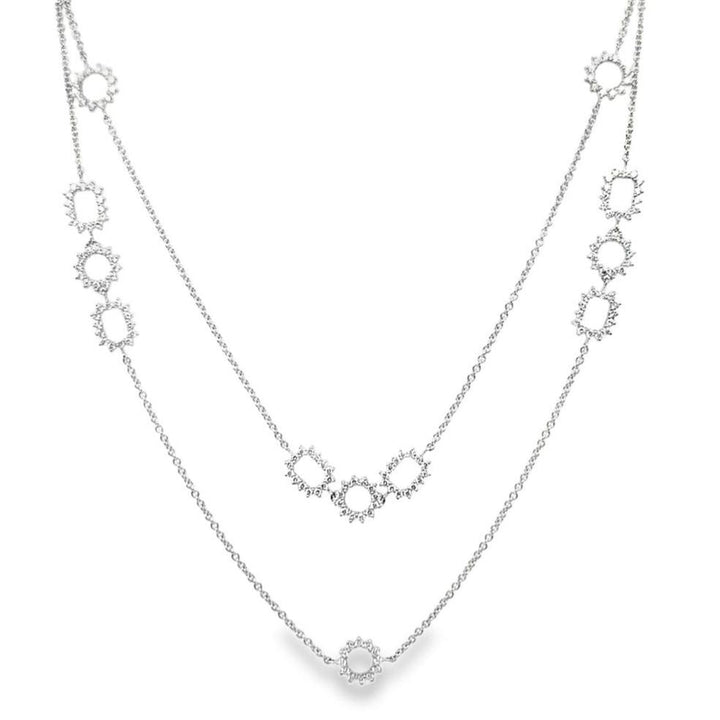 Birks Long Diamond Station Necklace