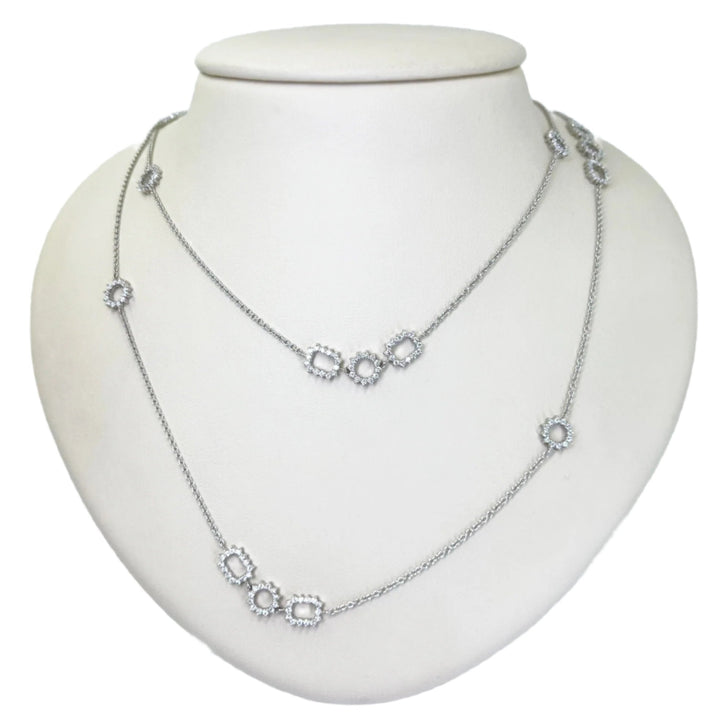 Birks Long Diamond Station Necklace