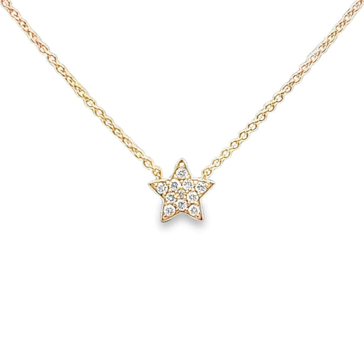 Pave Diamond Star Necklace