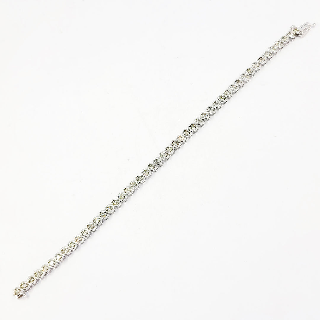 Twist Diamond Line Bracelet