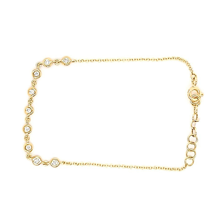 Bezel Set Diamond Bracelet