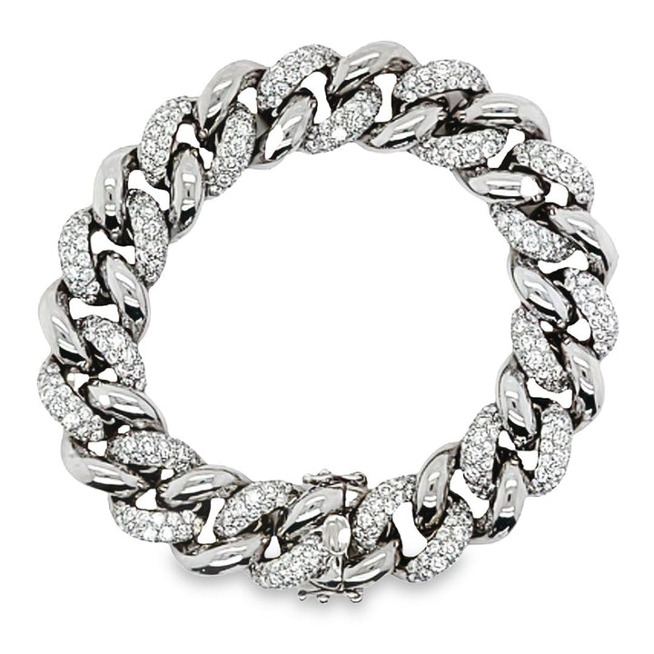 Pave Diamond Curb Link Bracelet