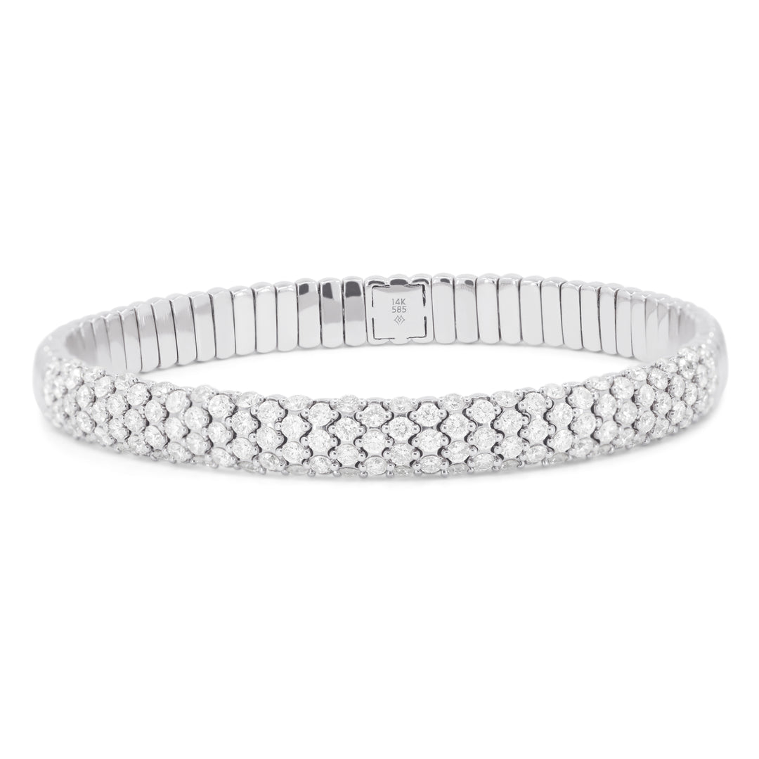 Pave Diamond Stretch Bracelet