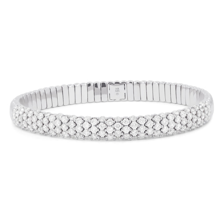 Pave Diamond Stretch Bracelet