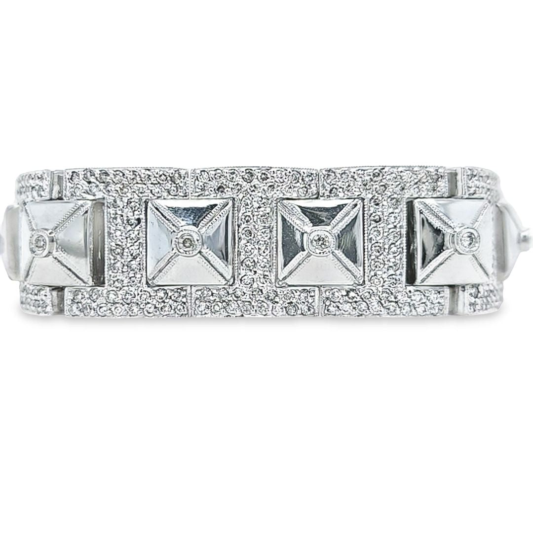 Diamond Pyramid Bracelet